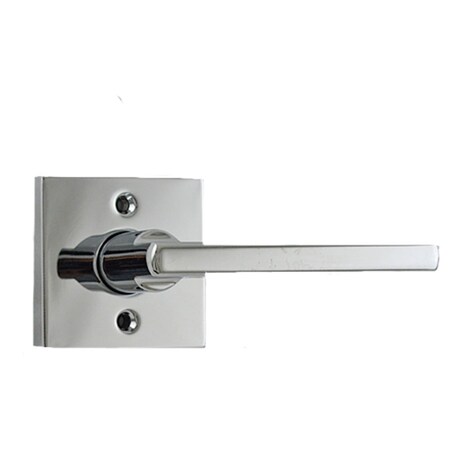Kwikset Halifax Lever with Square Rose Half Dummy Door Lock Bright Chrome Finish 788HFLSQT-26